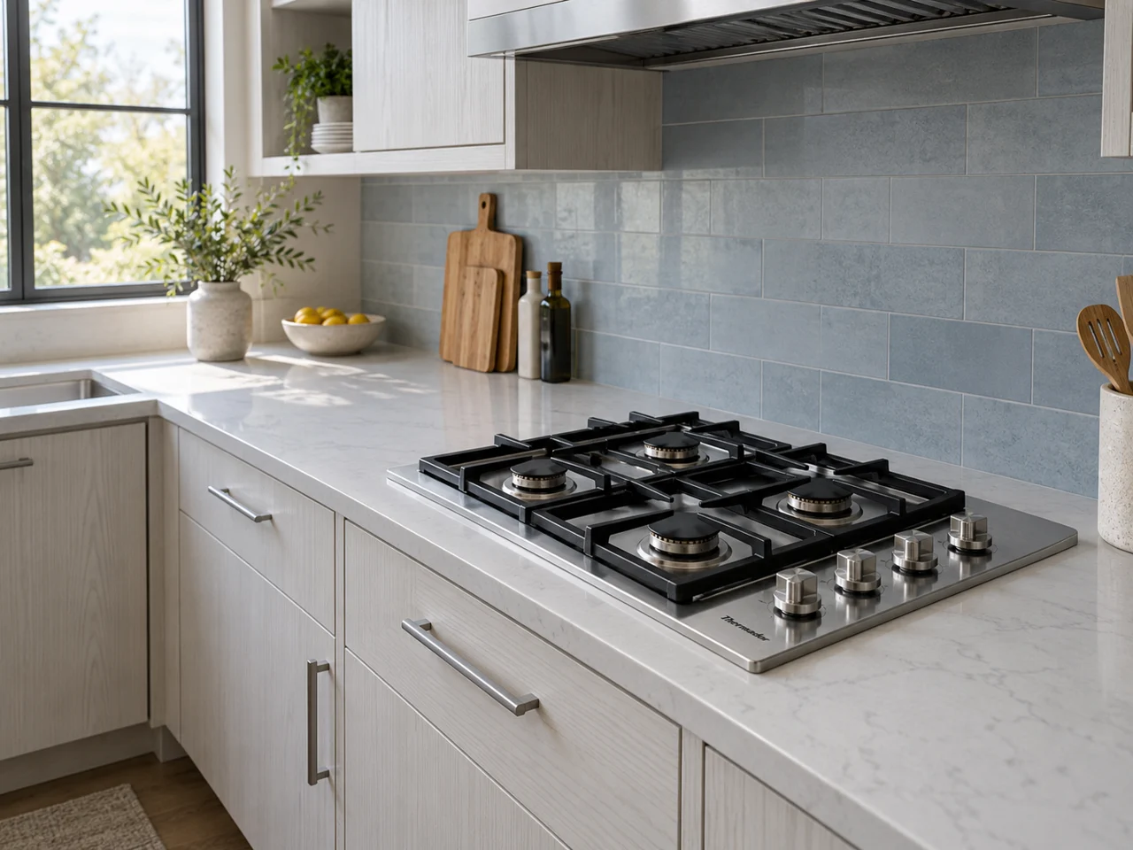 Illustration of a Thermador cooktop