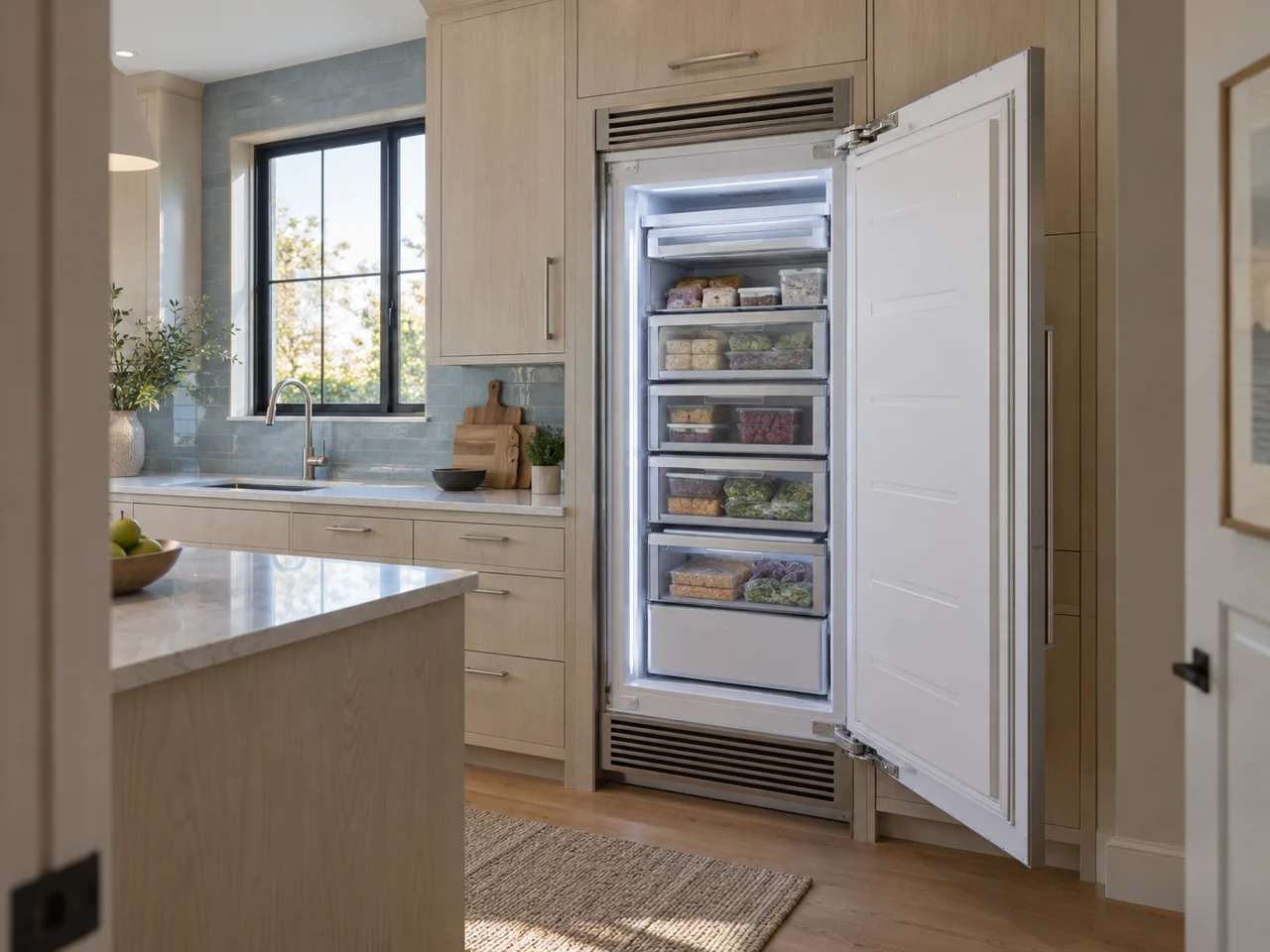 Illustration of Sub-Zero freezer