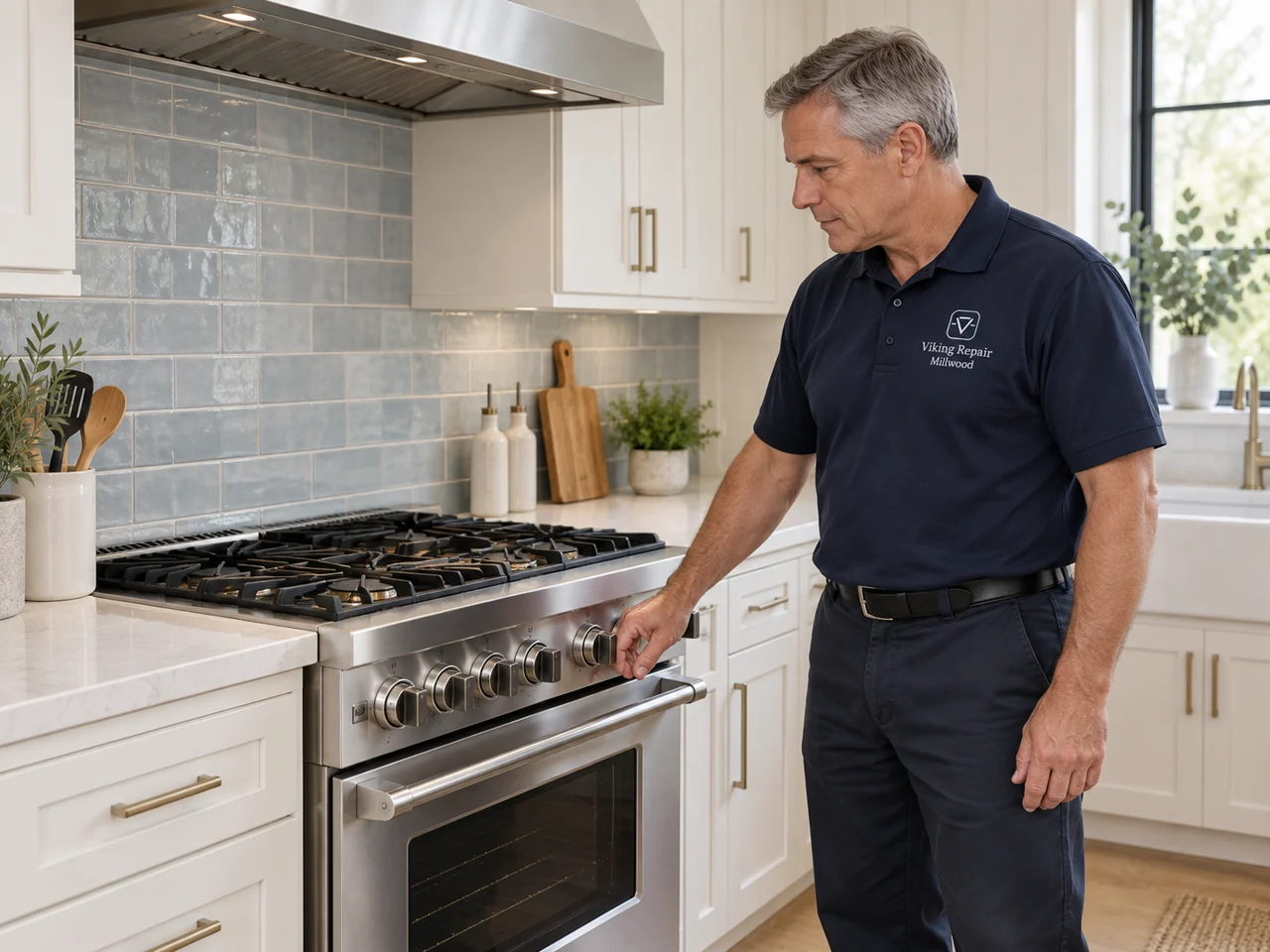 Illustration of Viking appliance service