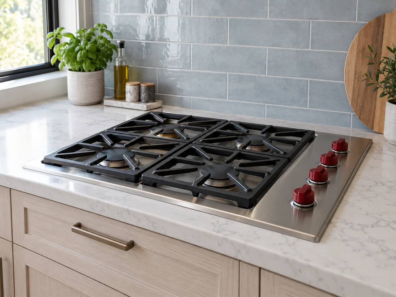 Illustration of Wolf cooktop